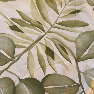 Pottery Barn Full / Queen Duvet +SHAMS  Organic Cotton green  Leaves botanic EUC